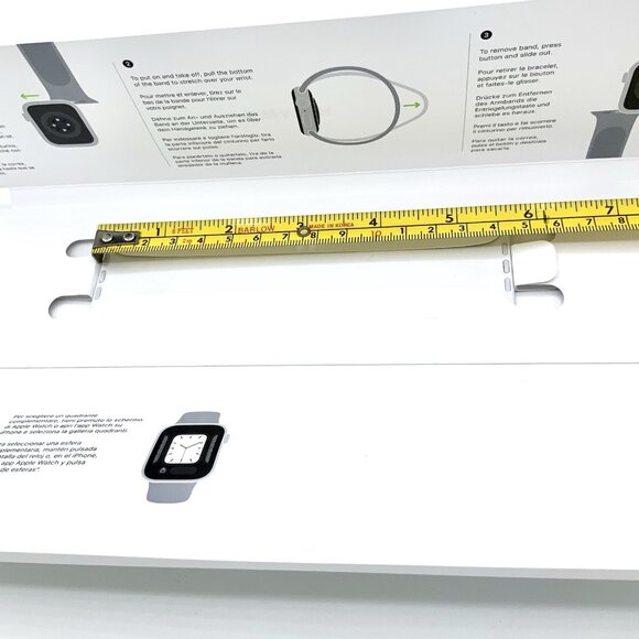 Genuine Apple Watch Silicon Solo Loop Band 40mm size 6 Watch 4 5 6 7 8 SE -white - Picture 12 of 16